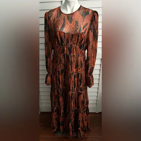 Farm Rio | giraffes puff sleeve maxi dress