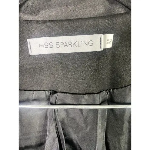 NEW! Western Fringe Soft Faux Suede Open Style Lined Jacket Coat M Black Size M