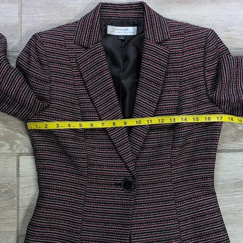 NWT Striped Blazer Jacket | Tahari Arthur S. Levine Single Button Blazer
