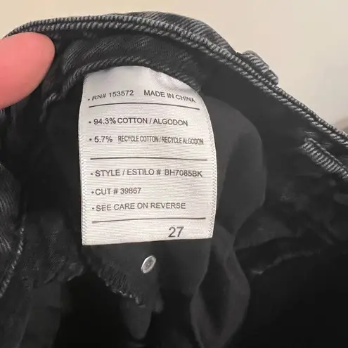 Boheme Harold Distressed Mom Jeans NWT Sz. 27 Black