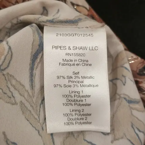 Veronica Beard ππ Dakota Dress Silk ~ Blush Multi-Color Floral Print 4 NWOT