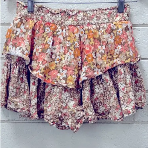 American Eagle  Outfitters Floral Ruffle Skort S