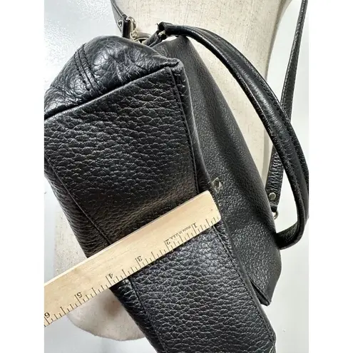 Kate Spade  Black Carmen Southport Avenue Leather Fold-Over Crossbody Bag