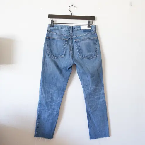 RE/DONE  Relaxed Crop Medium Wash Jeans