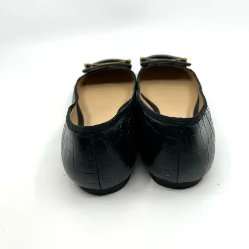 Zac Posen  Vonte Skimmer Black Leather Flats Women's 8.5 US