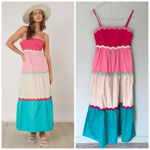 Peach Love California NWT Sunset Serenade Maxi Size L
