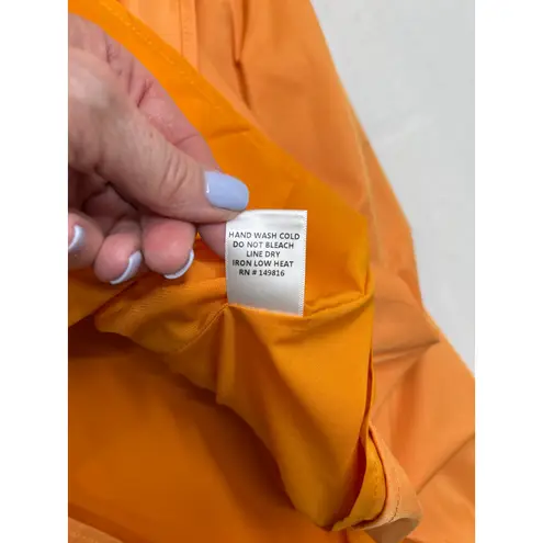 FORE Carolyn Statement Flutter Sleeve Mini Dress in Orange Size S