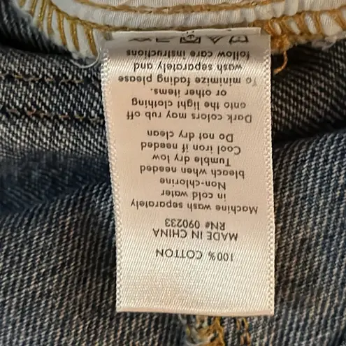 Bullhead Denim Co Bib Overalls Denim Distressed Size Small 100% Cotton Blue