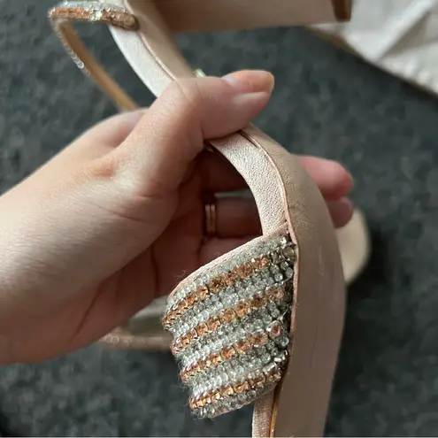 Badgley Mischka Becca rhinestone jeweled sandals