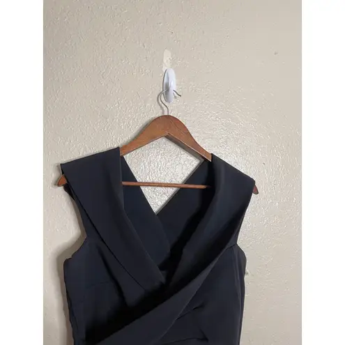 Chiara Boni La Petite Robe Benje Gown Stretch Jersey Black Womans 12 NWT