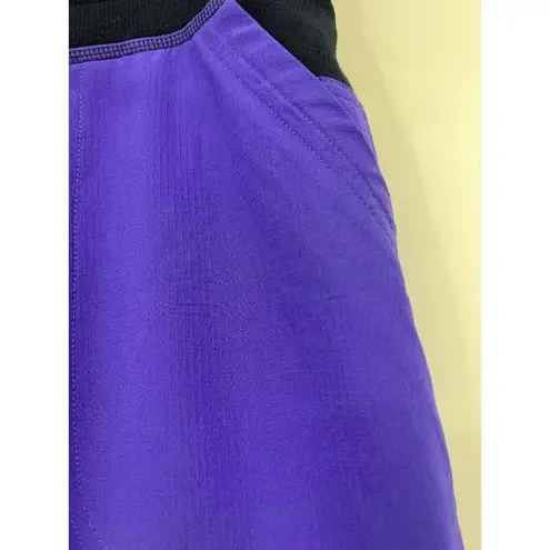 Title Nine Leggings Womens Large Purple Cropped Capri Drawstring Yoga Activewear