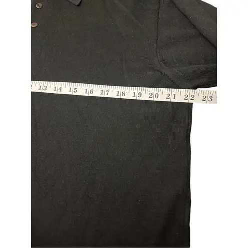 BACHRACH 100% merinos wool fine sweater Made in Italy size L Black Size L