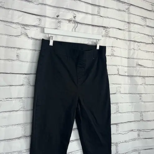 Buffalo David Bitton Pull-On Black Stretch Pants Women’s Large Tencel Blend Slim