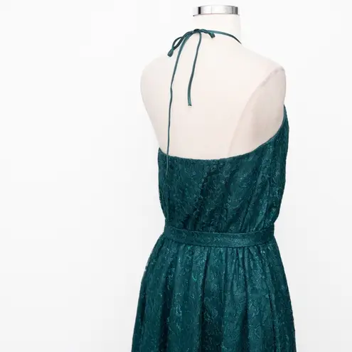 Dress the Population . New! Green Lace Halter Midi Dress.
