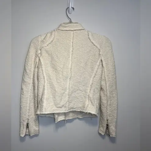 Rebecca Taylor Nuby Knit Cotton Blend Fitted Jacket size 4