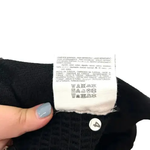 ZARA  Corset Tank‎ Top Bralette Lace Up Sweetheart Shirred Black Size Medium