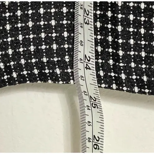 Jessica London Black and White Box Plaid Faux Wrap Skirt Size 18/20 NWT