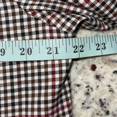 Marled Womens Notched Lapel One Button Lined Blazer Jacket Multicolor XL NWT Brown