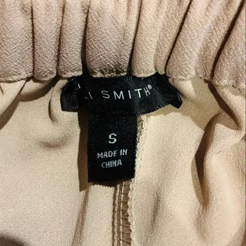 Willi Smith Blush Pink Crepe Pants Trousers Elastic Waist Sz Small