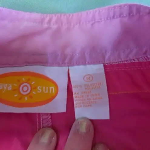 Raya Sun Light and Dark Pink with Hook and Loop Fly and Tie Shorts