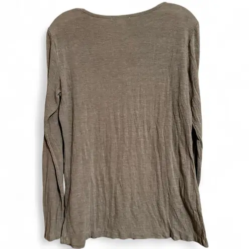 Tempo Paris Boho Mixed Print Long Sleeve Top Size Medium