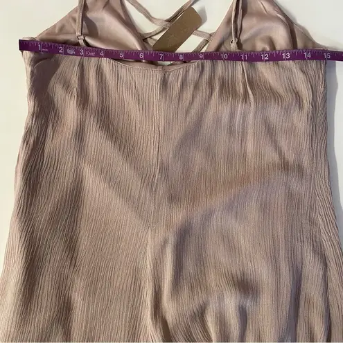 Fashion On Earth Irene’s Story Tannish Blush Romper Size M NWT