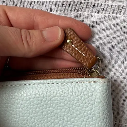 Stone Mountain NWOT Egg Shell Blue Pebbled Wallet