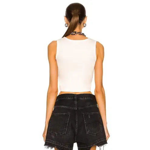 R13 Distressed Tank Top in Ecru Medium New Womens Sleeveless Beater