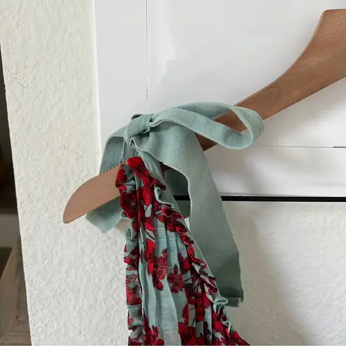 TALULAH La Maison Superbloom Mini Dress in Blue and Red Floral Print