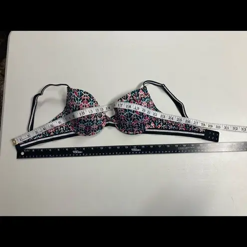 Just Be , Women’s Geometric Bra, 34B, Black, Green, Peach, Pink, Silver. - Image 12