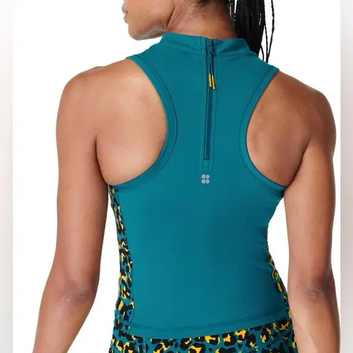 Sweaty Betty Power Zip Back Colour Block Crop Workout Top Small NWT