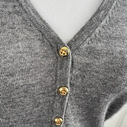 3.1 Phillip Lim Silk Cashmere Dress Med Luxe Gold Buttons Pockets Quiet Luxury