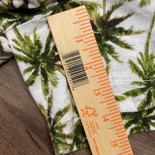 Briggs New York BRIGGS Women’s Palm Tree Tropical Island Linen Blend Shorts Size Medium - Image 11