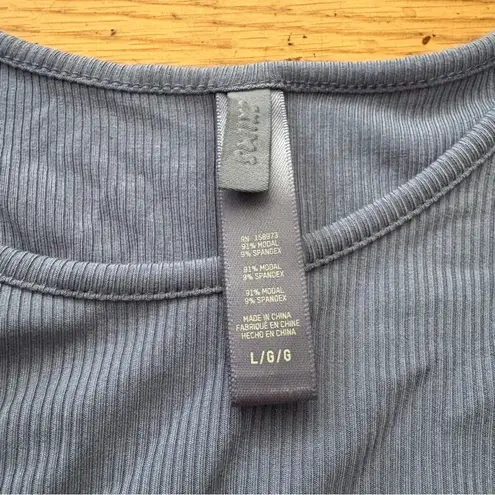 SKIMS Light Blue Ribbed Maxi Dress Size Large