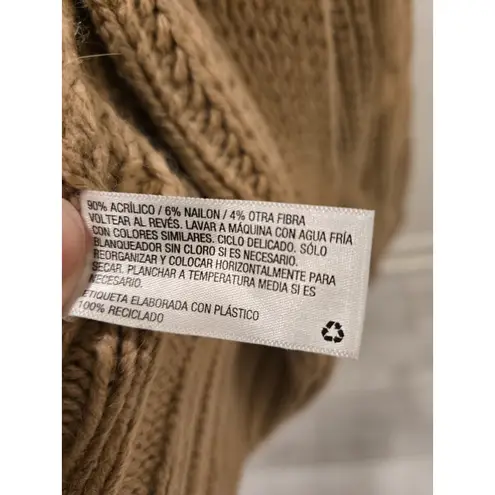 Universal Threads ​NWT Universal Thread XS Chunky Cable Knit Foldover Cardigan Tan Cottagecore $35