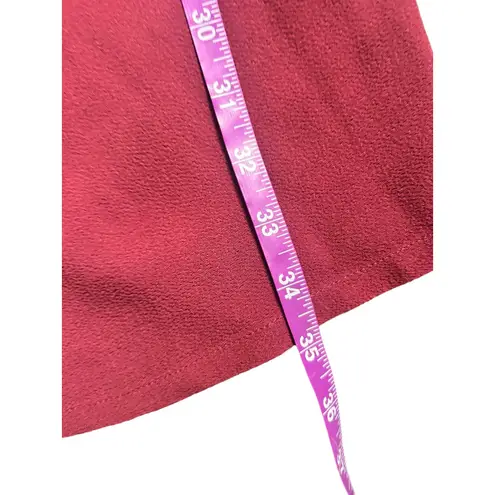 Reformation  Red Off Shoulder Long Sleeve Ruffle Midi Dress Size 0