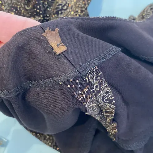 Alex Evenings Sparkly Stretchy Lightweight Cardigan/Jacket Paisley Sz XL