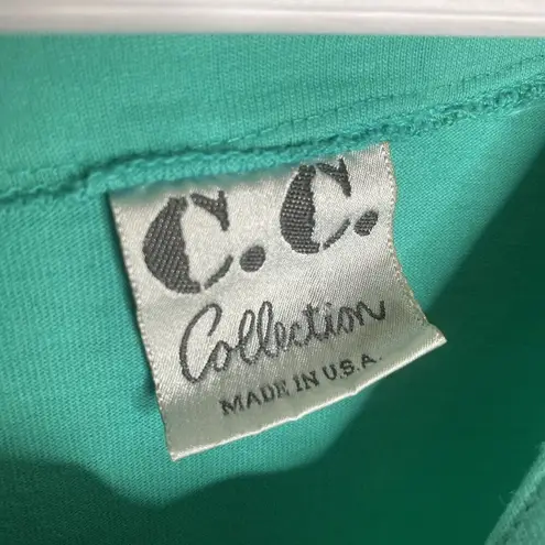 CC Collections Y2k Teal Green Summer Dress Swim Coverup Beach Medium Blue