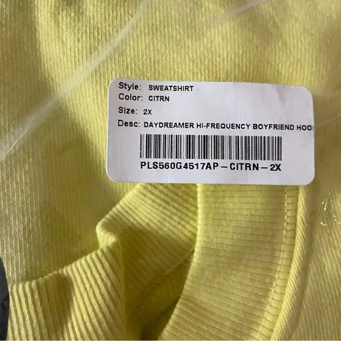 Yellow Ransom Note Letter Daydreamer Logo Oversized Sweatshirt Sz 2XL