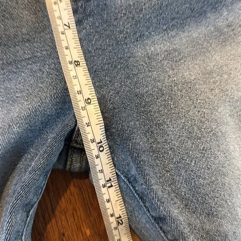 Driftwood Roxy kick crop raw hem high rise jeans 28