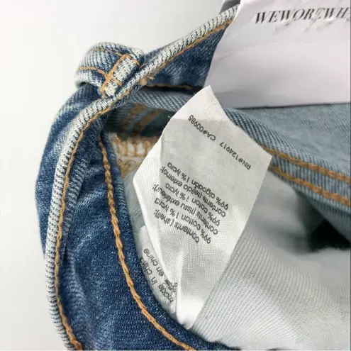 We Wore What The Danielle Stretch Jeans Spring St Holes Size 26 Button Fly NEW