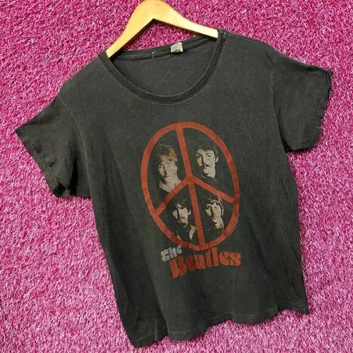 The Beatles Peace Sign Poster Rock Tee S