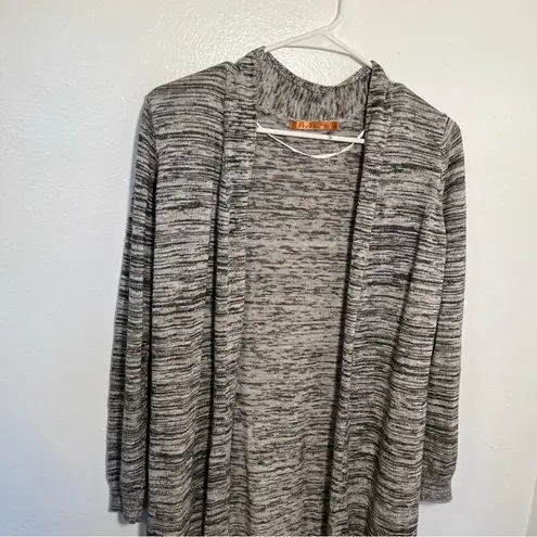 Belldini Open Duster Cardigan Marled Gray