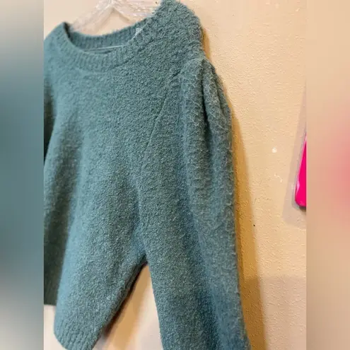 Marled by Reunited Teal Textured Knit Sweater XL NWT Blue