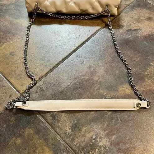 H&M  Quilted Shoulder Flap Bag White Silver - Image 16