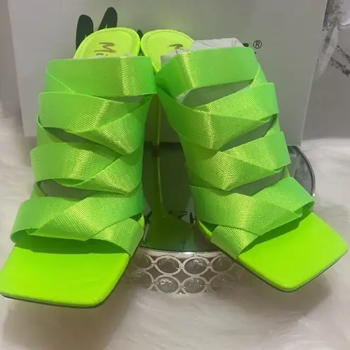 Azaela Wang Mule Sandal Green Size 9