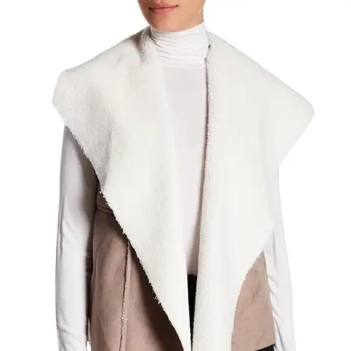Susina Faux Suede Shearling Vest Insulated Fleece Size undefined