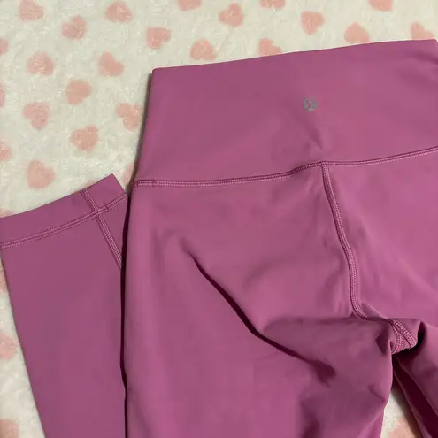 Lululemon wunder under leggings size 4 magenta glow 25”