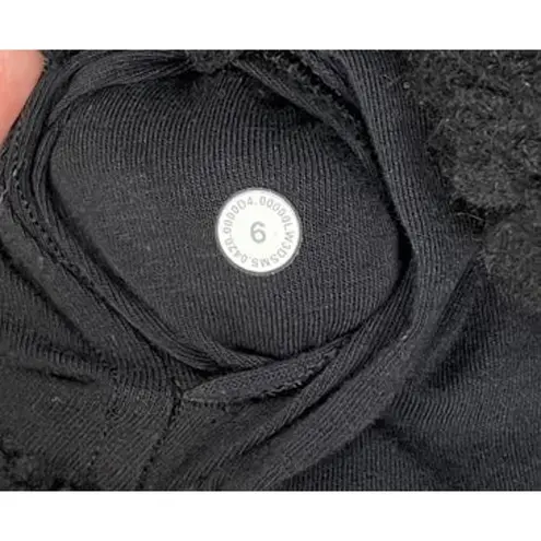 Lululemon Black Wool Whenever Crew Sherpa Sweater Size 6