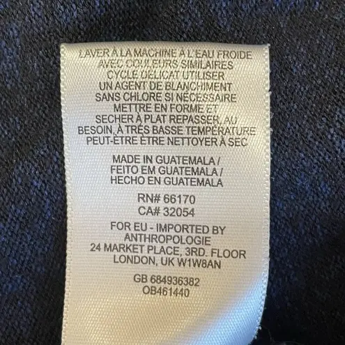 Akemi + Kin Anthropologie Womens L Sweater Lightweight Navy Long Sleeve Pullover